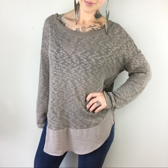Anthropologie Sweaters - {anthro} DELETTA Nubby Circle Tee Sweater